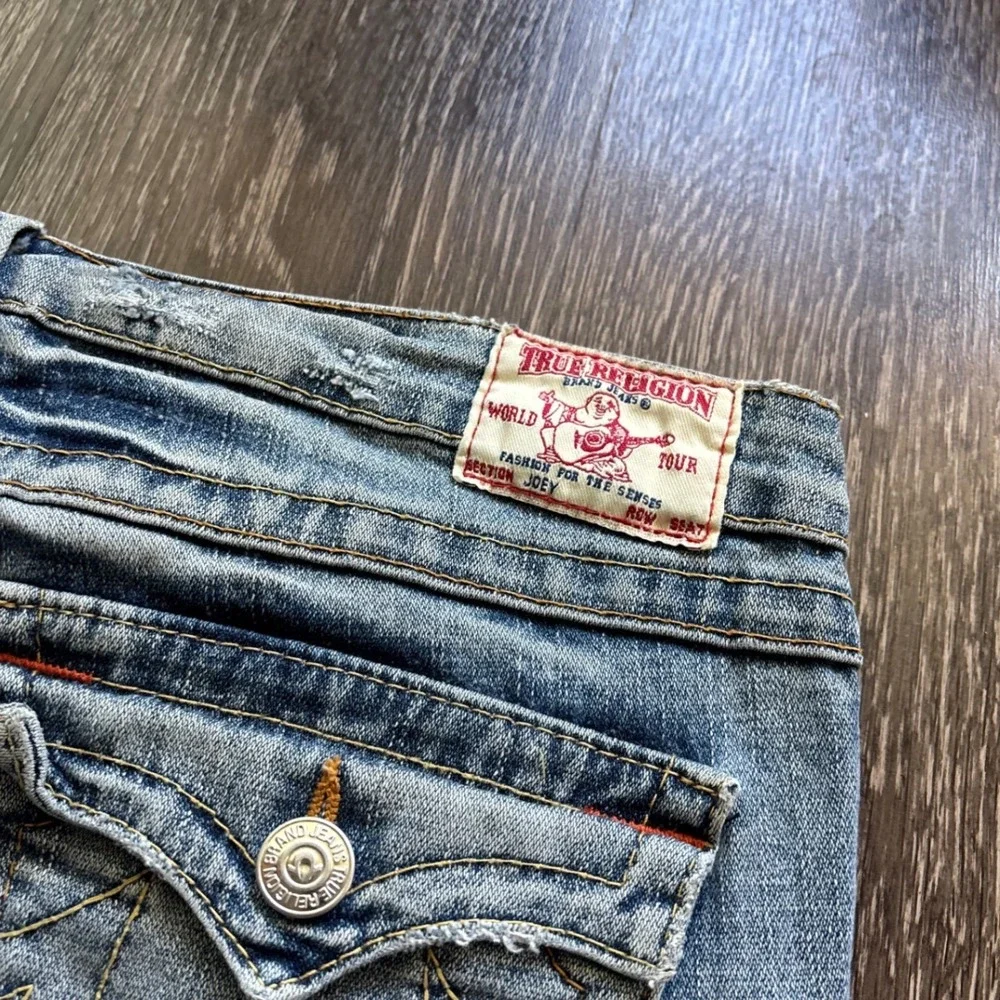 True Religion Joey Flare Bootcut Honeycomb Fade Jeans Size 31